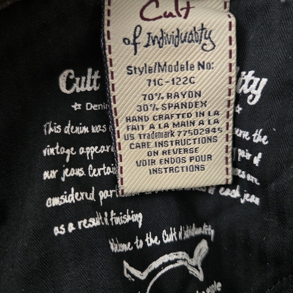 Cult Of Individuality Teaser Skinny Size 28 Gray #059 - Picture 12 of 14
